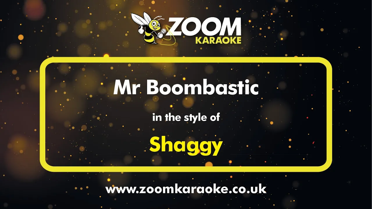 Shaggy - Mr Boombastic - Karaoke Version from Zoom Karaoke