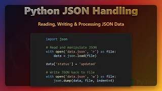 Python JSON Tutorial for Beginners Read Parse Write JSON Data