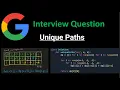 Unique Paths - Dynamic Programming Bottom-Up Approach