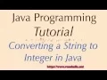 How to convert String to Integer in Java