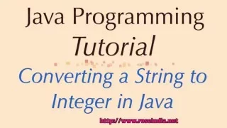How to convert String to Integer in Java
