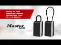 Operating the Master Lock Lock Boxes English