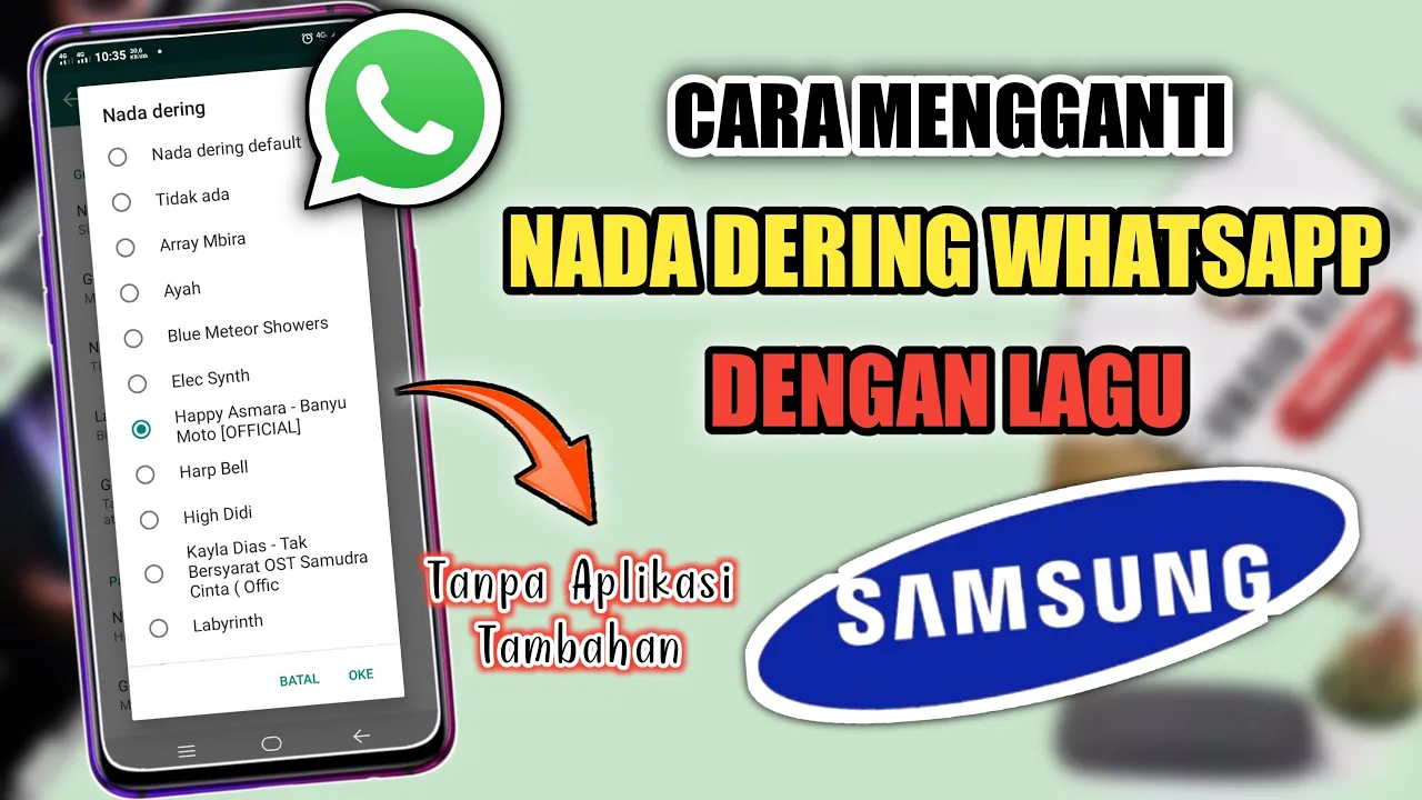 Cara Mengganti Nada Dering Whatsapp Seperti Iphone Tanpa Aplikasi. 