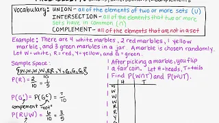 Unions Intersections and Complements