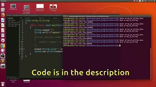 JAVA Tutorial How To Convert Array Into String Without Loops Quickest And Convenient Way