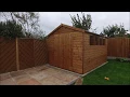 Gorilla Sheds - 12 x 8 apex garden shed with double doors