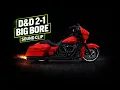 D D Billet Cat 2-Into-1 Exhaust Sound Big Bore Baffle on Harley-Davidson