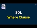 Where in SQL Where Clause in SQL SQL Tutorial for Beginners in Hindi