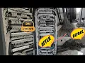 installation network data center and cable management 42Ux3 server rack huge setup for school office