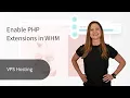 Enabling PHP Extensions in WHM