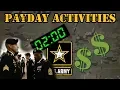 Payday Activities in the army