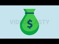 Money Bag Icon Dollar Animation MOV GIF