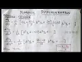 Numerical differentiation Newton s Forward Newton s backward Engineering maths
