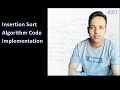 Insertion Sort Algorithm Complete Code Implementation Tutorial