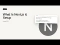 Next js - Web development basic Series What Is Next js Setup