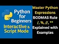 Operator Precedence in Python BODMAS BEDMAS Rule with Examples