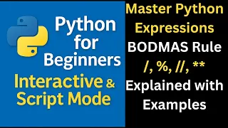 Operator Precedence in Python BODMAS BEDMAS Rule with Examples