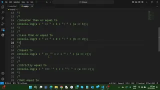 JavaScript Fundamentals Lesson 10 Comparison operators