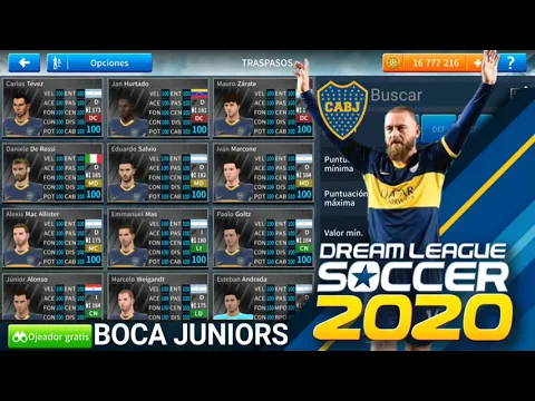 Download MP3 Plantilla del Boca Juniors para Dream League Soccer 2019-2020