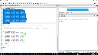 Programming in Python - Chapter 8 Exercises Part 1