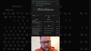 How To Print A Calendar For A Year In Python