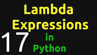 Lambda Expressions Python Tutorial