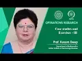 Case studies and Exercises - III