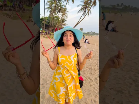 Chashmish on Goa Beach 😂 #dushyantkukreja #shorts