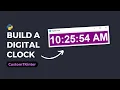 Build a Digital Clock using CustomTkinter Python CustomTKinter Tutorials