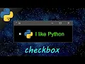 Learn Python tkinter GUI checkboxes easy
