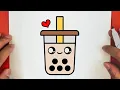 Download Lagu HOW TO DRAW A CUTE DRINK MILK COFFEE ,STEP BY STEP, DRAW Cute things