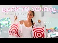 back to school shopping vlog haul school supplies