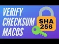 How to verify checksum in macOS