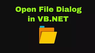 VB NET Open File Dialog