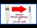 How To Convert iPhone Lightning To 3 5mm Jack Apple Lightning To 3 5mm Jack