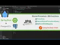 Spring Boot Restful PostgreSQL JPA Hibernate Stored Procedure Functions Procedure - Part 9