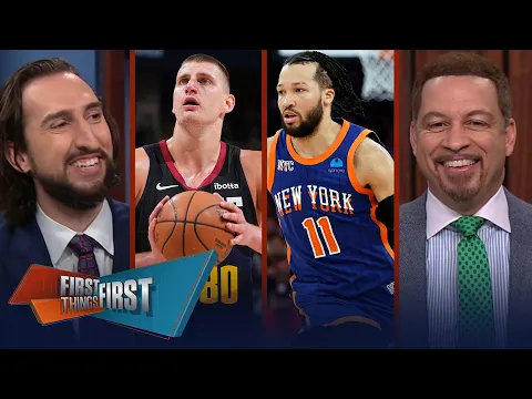 Download MP3 Nuggets beat T-Wolves, Jokic dominates \u0026 Brunson leads Knicks past Pacers | NBA | FIRST THINGS FIRST