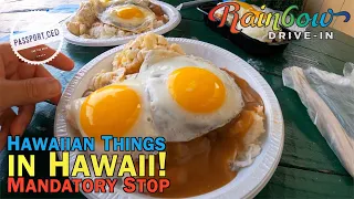 Loco Moco At ICONIC Rainbow Drive In Eat Hawaiian in Hawaii