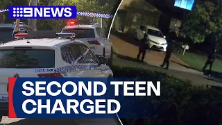 Second teen charged over alleged stabbing murder of another teen 9 News Australia