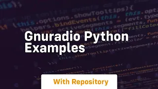 gnuradio python examples