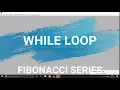 Fibonacci series in python using while loop hindi