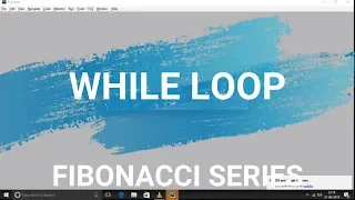 Fibonacci series in python using while loop hindi