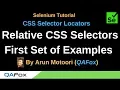 CSS Selector Locators - Part 5