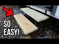 SO EASY How to Build Steps - Modern METAL Stringers DIY Shed Conversion to Soap Making Studio