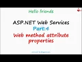 asp net webservices tutorial web method attributes properties