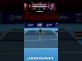 Lagu Huge jumping forehand drive volley by Prizmic vs Kjaer | Practice NextGen ATP Finals in Jeddah