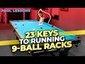 How to Run Out in 9-Ball 3 Racks - Pool Lessons