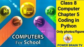 Chapter 5 Coding in Python Class 8 Computer Only PowerBrainTv