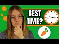 When is the best time to do Instacart batches