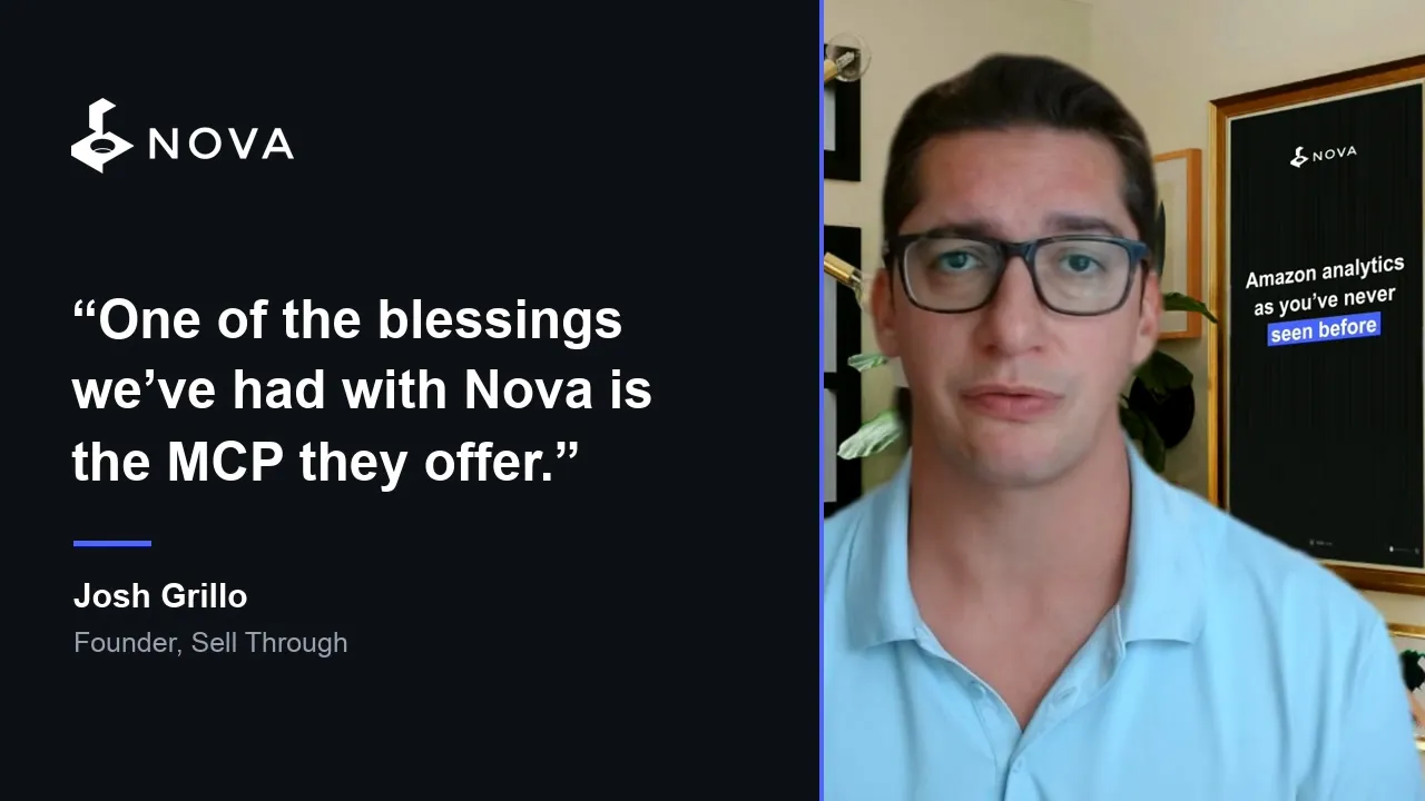 Running an Amazon agency from Claude: Sell Through on Nova's MCP